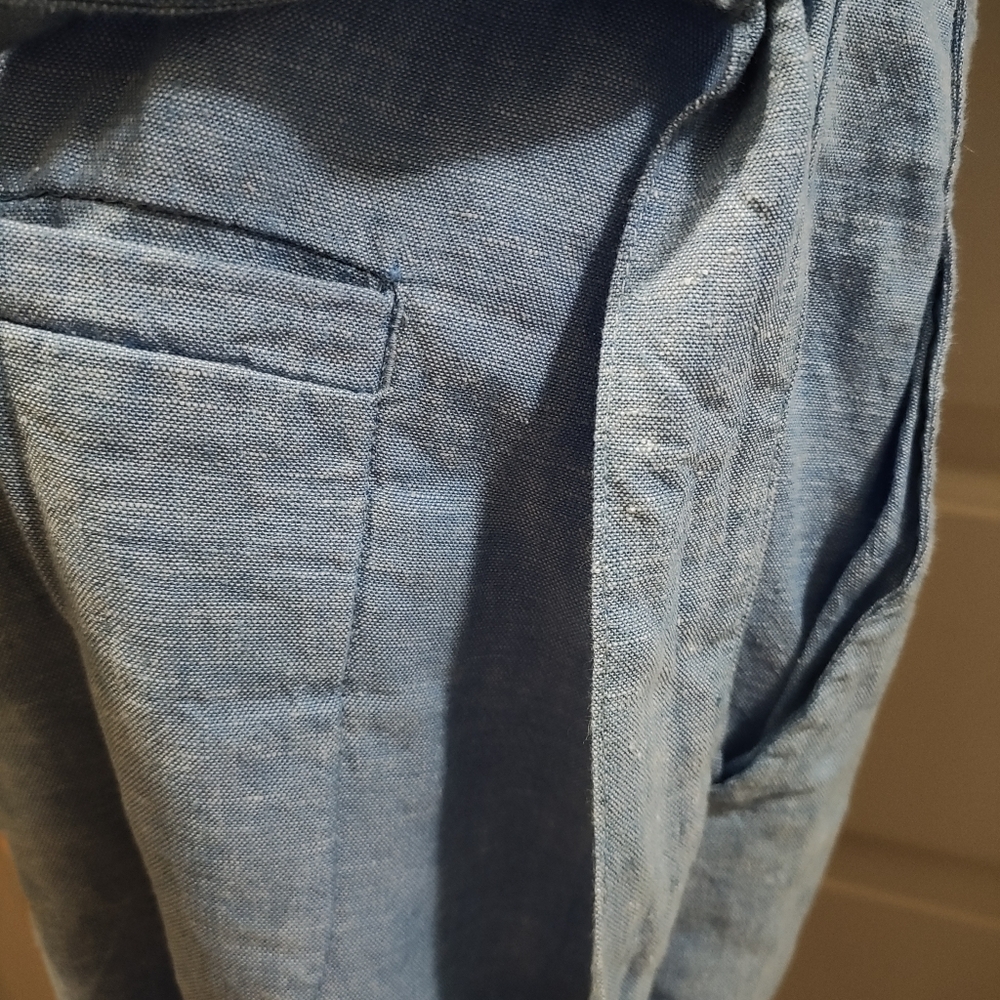 Carve Designs Blue Sleeveless V-Neck Pantsuit - Picture 3 of 6